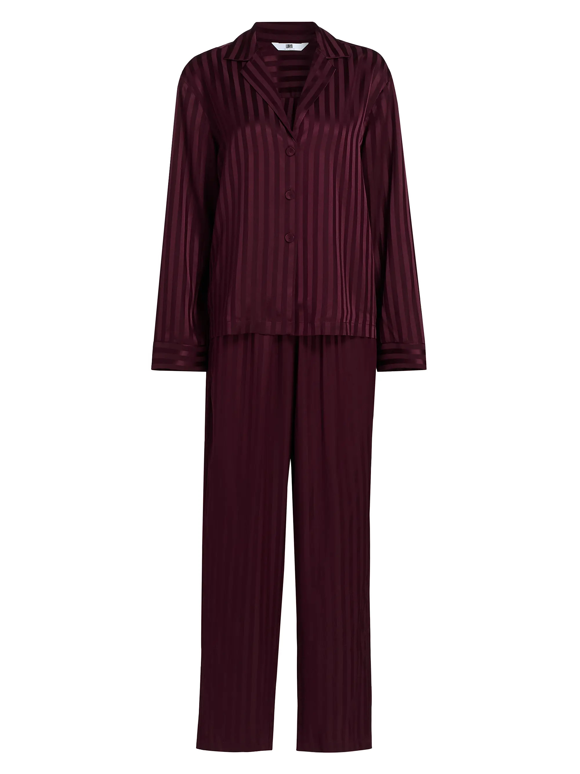 Washable Silk Striped Jacquard Pajamas | Saks Fifth Avenue