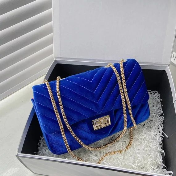 Luxury Velvet Purse  Handbag  Crossbody Handbag | Etsy | Etsy (US)