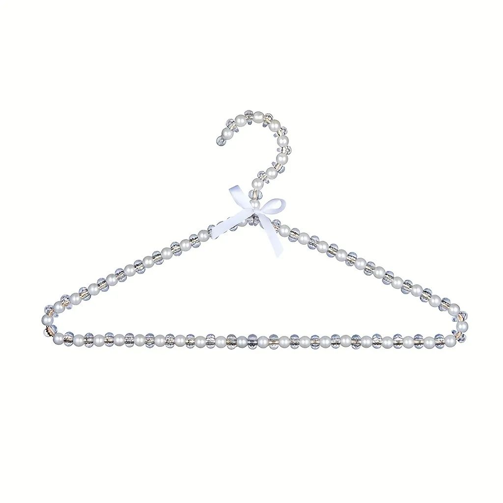 1pc ABS Pearl Clothes Hanger Metal Hanger Coats Support Hanging Rack For Dress T-shirt Skirt Slin... | Temu Affiliate Program