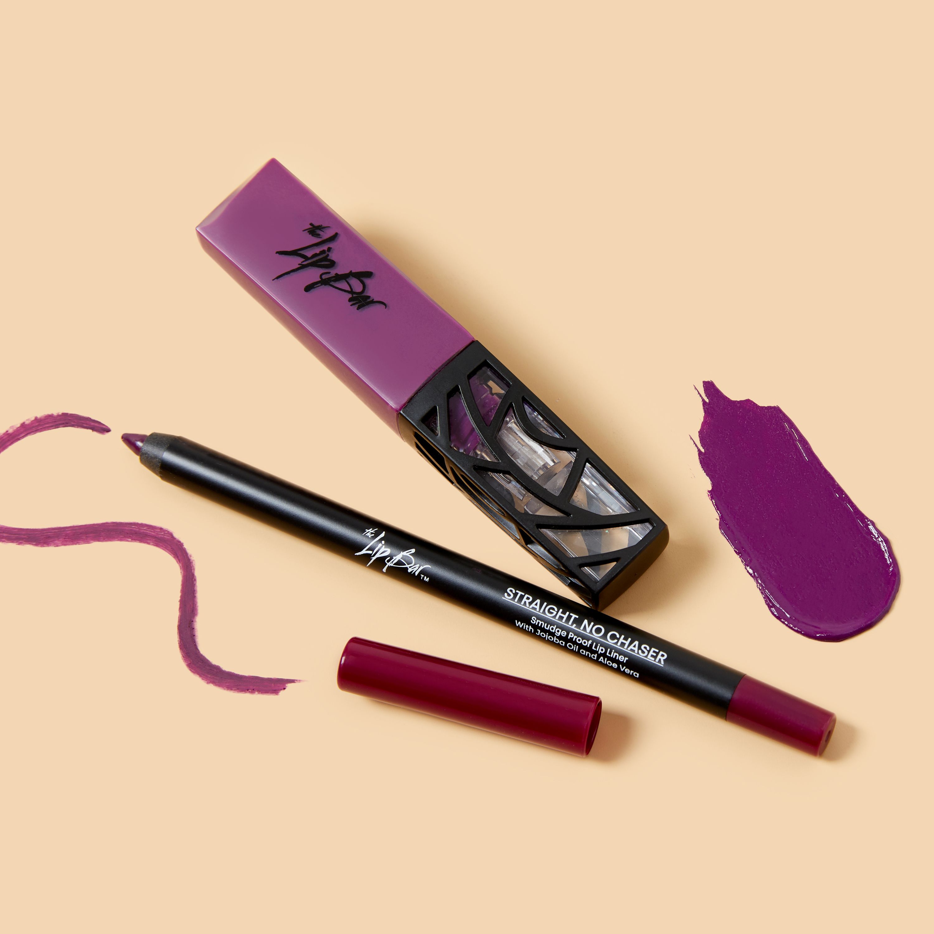 The Lip Bar Perfect Pair Lip Kit, Straight No Chaser Liner and Prima Donna Matte Liquid Lipstick ... | Walmart (US)