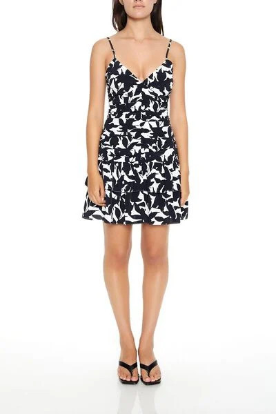 Pleated Floral Print Mini Dress | Forever 21