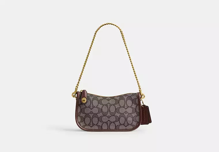Swinger Bag 20 With Chain In Signature Jacquard | Coach (US)
