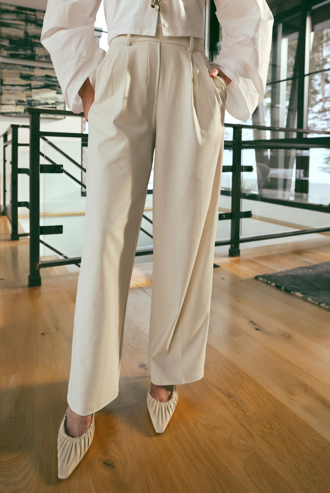 A closer look at my new go-to stylish trousers. These are so easy to dress up or down, and the pull on style + performance fabric makes them SO comfy! 

Fits TTS, wearing XS short. 

#LTKOver40 #LTKootd #LTKSeasonal