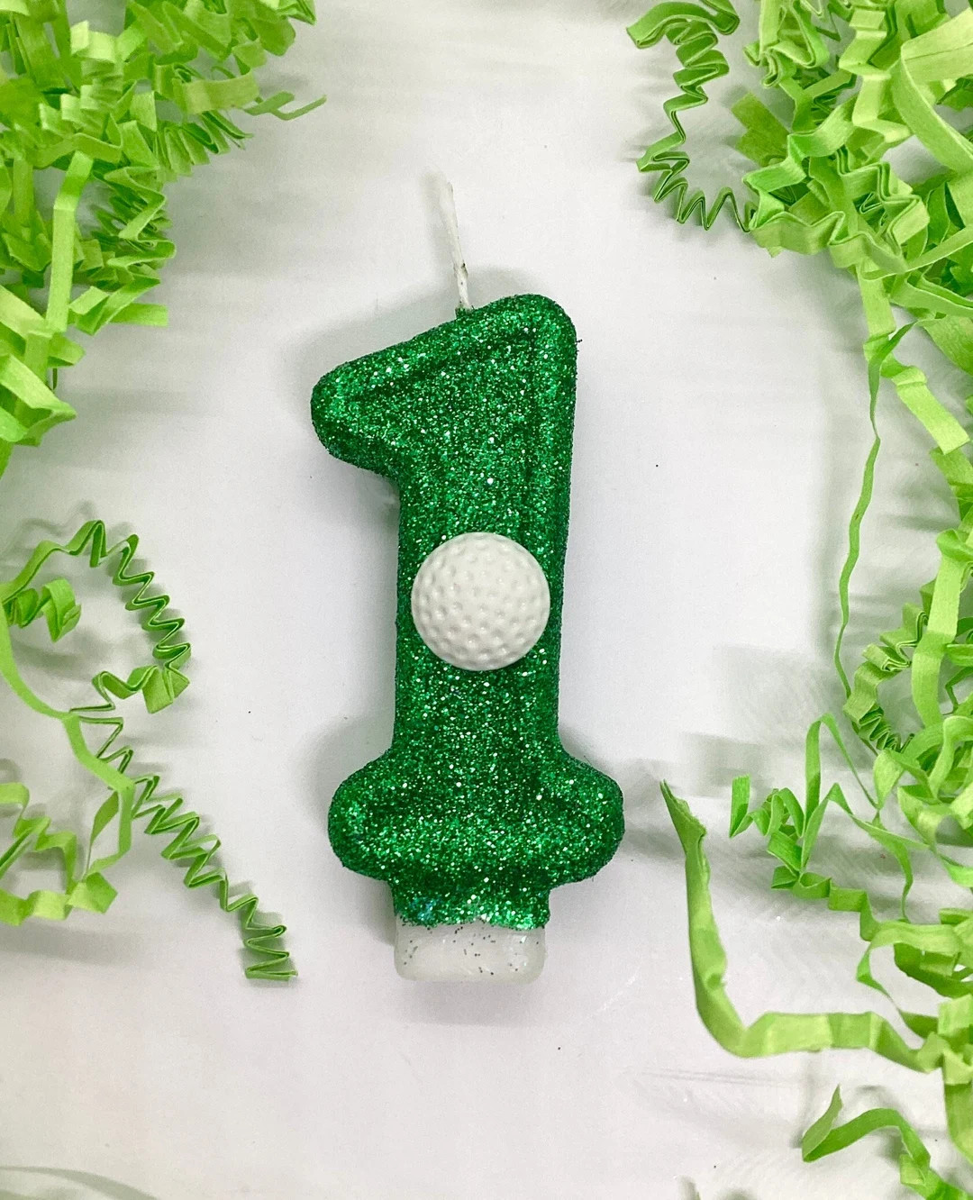 Golf Ball Birthday Candle, Sports Party Decor, Sports Ball, Golf Party Decor, Sparkly Number Cake... | Etsy (Global)
