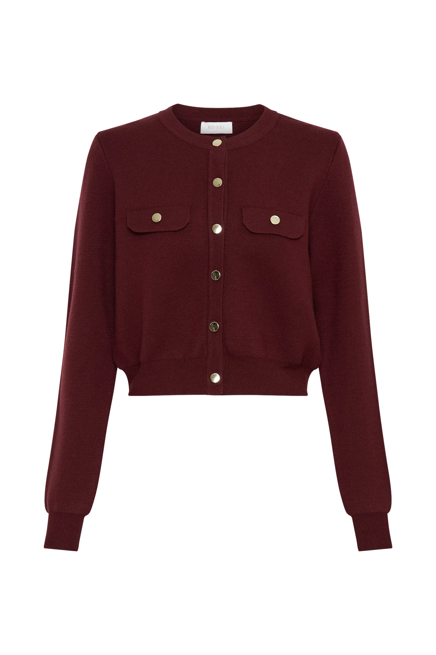 Tabitha Knit Cardigan - Merlot | MESHKI US