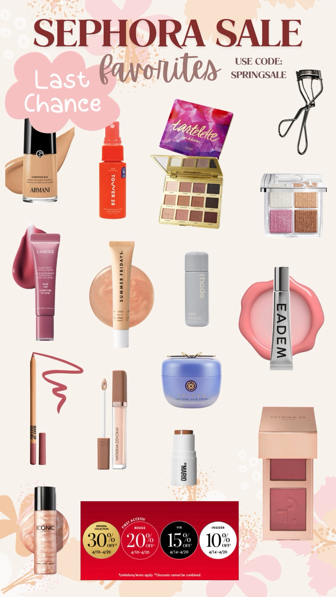 Last day of the Sephora sale!! 🚨✨

#LTKSaleAlert #LTKBeauty