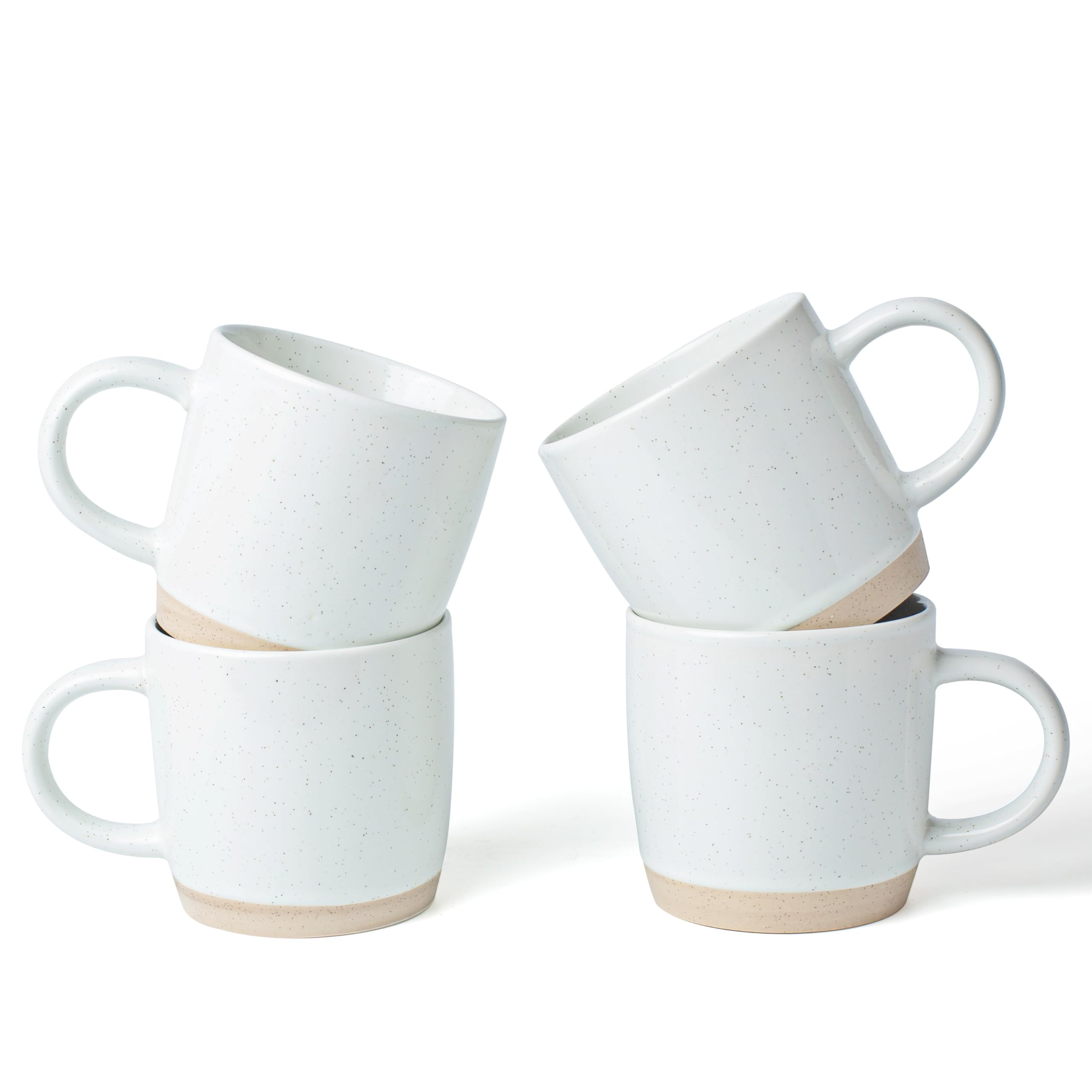 famiware Coffee Mugs for 4, 13 oz Mug Set, Dringking Cup with Handle for Coffee, Tea, Cocoa, Milk... | Amazon (US)