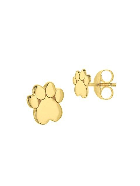 Saks Fifth Avenue 14K Yellow Gold Heart Dog Paw Stud Earrings on SALE | Saks OFF 5TH | Saks Fifth Avenue OFF 5TH