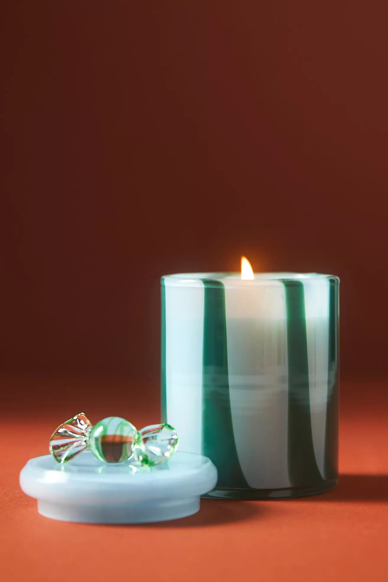 By Anthropologie Peppermint Stick Glass Jar Candle | Anthropologie (UK)