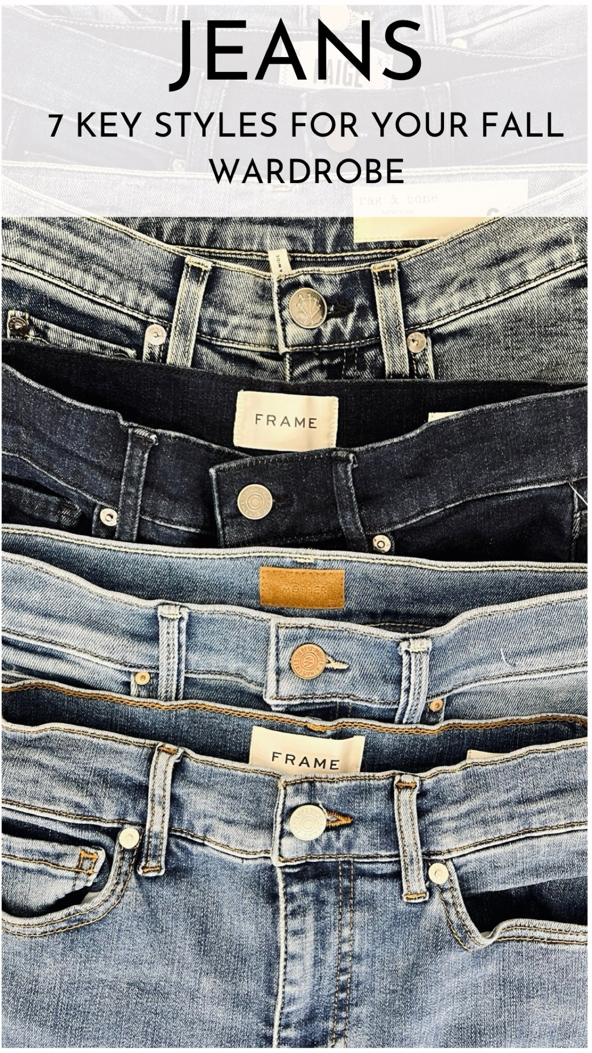 We are in our wide-leg jean era. These are 7 styles for your fall wardrobe @Nordstrom

These are the styles in the order I’m wearing them. For the best shopping experience and to land on the products not Nordstrom’s homepage you’ll need to “accept cookies” and if you’re using the Nordstrom app make sure it’s updated and you’ve gone to mobile settings and given the Nordstrom app permission to track. 

1. Classic Wide Leg- FRAME, 12“ Rise, 30“Inseam, 22“Opening
2. Dark Denim Wide Leg- FRAME 11.5“ Rise, 31“Inseam, 22“Opening
3. Cool Girl Cuffed Wide Leg- Rag & Bone 13“ Rise, 29“Inseam, 25“Opening
4. Long Wide Leg- MOTHER 33“ Rise,26“Inseam, 10.5“Opening
5. Narrow Wide Leg-MOTHER (LiL) 10.5“ Rise, 26“Inseam, 17.5“Opening. The regular length is sold out.
6. Cropped Wide Leg-Paige 11.5“ Rise, 27“Inseam, 22“Opening
7. Novelty Wide Leg - FRAME 11“ Rise, 31“Inseam, 23“Opening

#NordstromPartner
#WidelegJeans
#bestjeans

#LTKSeasonal #LTKOver40 #LTKStyleTip