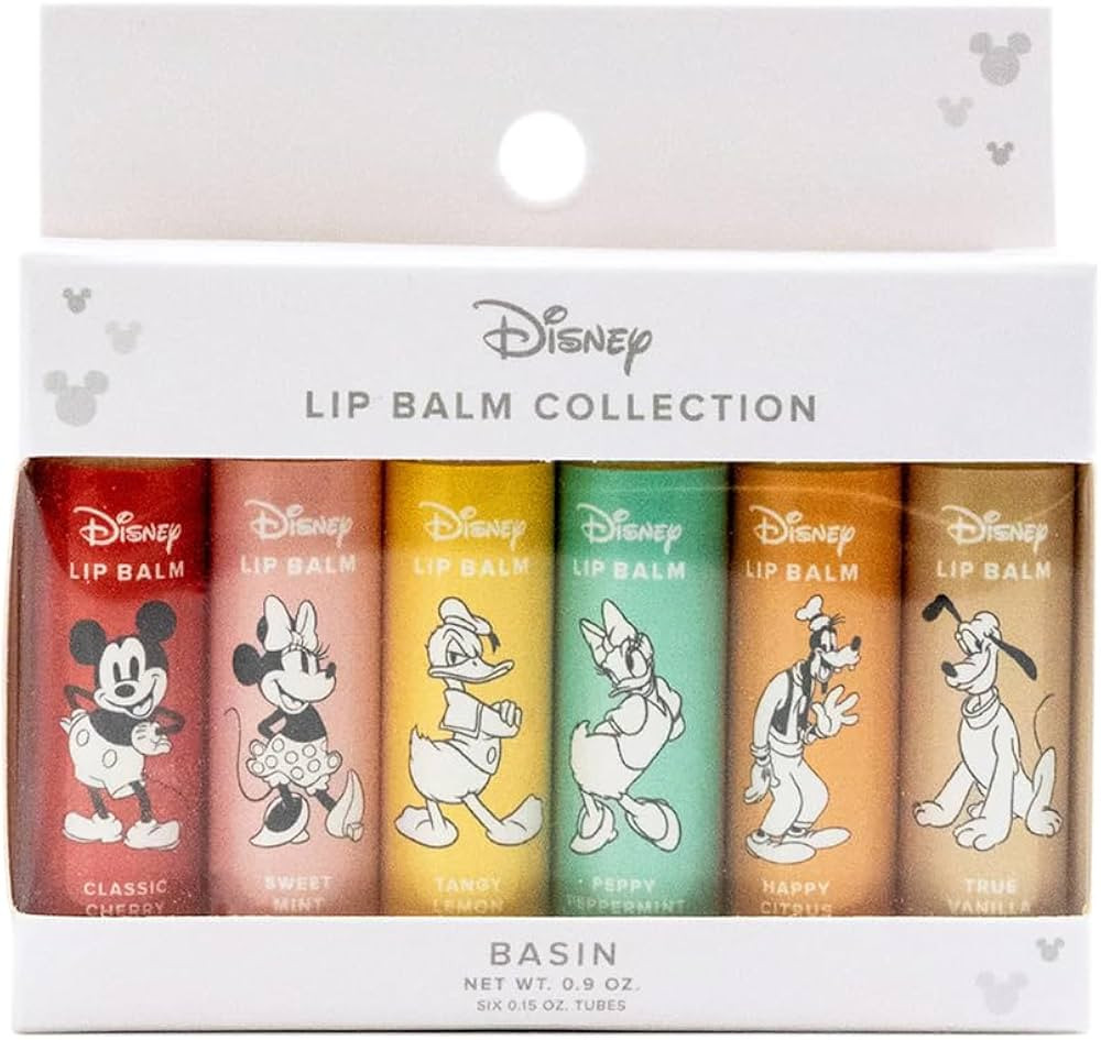 Basin Disney Mickey Mouse & Friends Lip Balm Collection | 6 Pack Classic Flavors (Cherry, Mint, L... | Amazon (US)