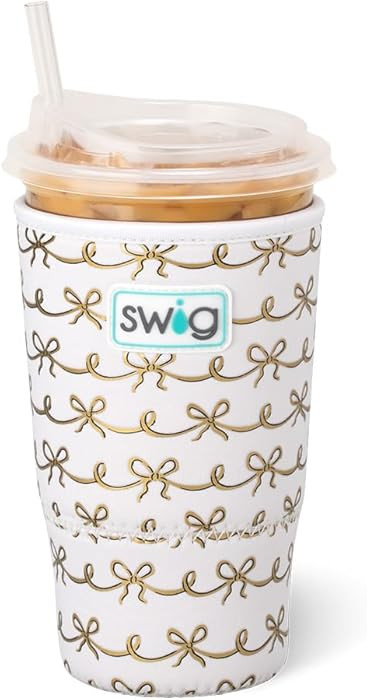 Swig Life Large Iced Cup Coolie, Standard 22oz Iced Coffee Cup Insulator Sleeve with Handle, Neop... | Amazon (US)