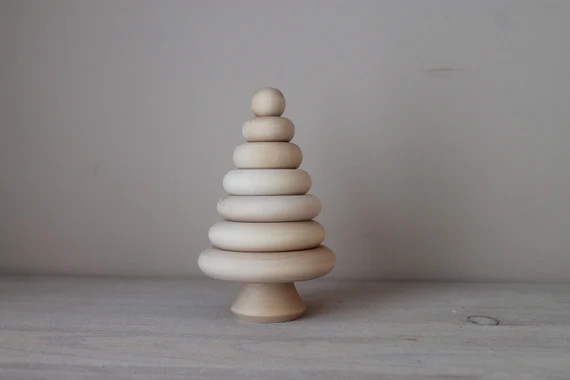 Educational toys - wood pyramid/montessori toys/baby toys | Etsy (US)