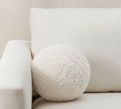 Cozy Teddy Sphere Pillow | Pottery Barn (US)