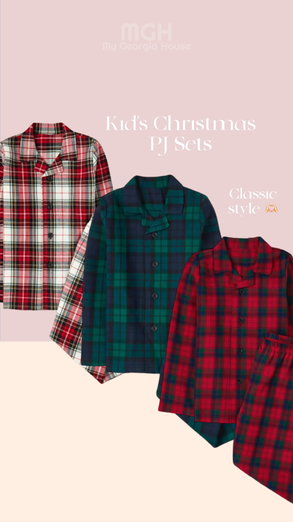 Classic Style Christmas Pajamas Sets for Kids 

#LTKSeasonal #LTKSaleAlert #LTKKids