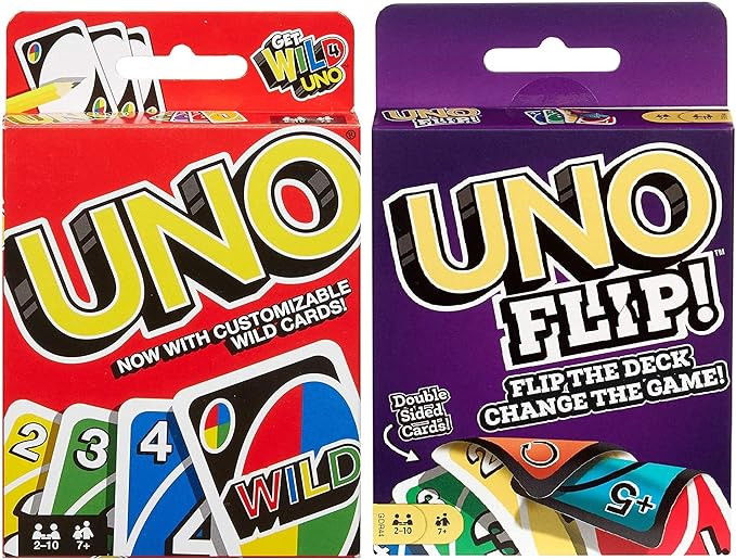 Mattel Uno Original and Uno Flip Card Games, Combo Pack of 2 | Amazon (US)