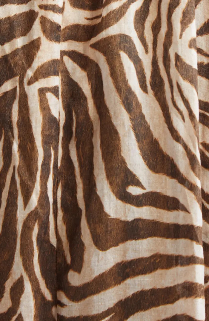 Wanderlust Zebra Stripe Cotton Maxi Dress | Nordstrom