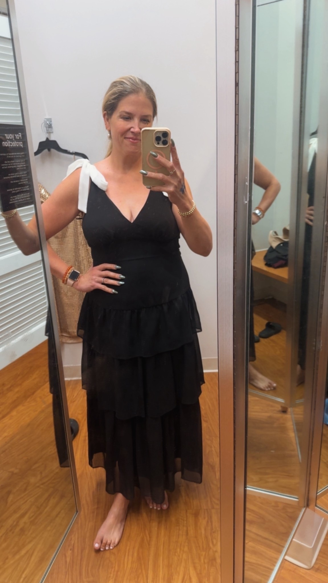 LOVING this dress for a black tie wedding or event. It’s SUPER flattering and on clearance! My Macy’s had it marked down to $43 so check yours out! If not it’s marked down to $77 online originally $129! #macys #blacktie #weddingguestdress #womensdresses #blackdress 

#LTKFindsUnder100 #LTKWedding #LTKFindsUnder50