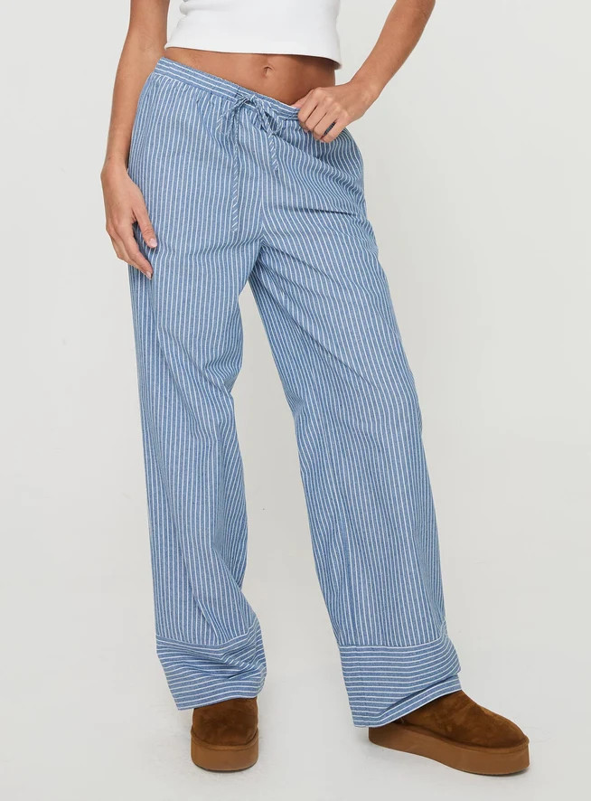 Veridian Pants Blue Stripe | Princess Polly US