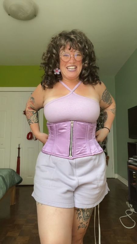 corset is the limited edition cs-301 lilac with zipper from orchard corset, code SUBVERSIVE10 for 10% off 🥰🫡 i’m wearing a size 26”

earrings are from the Kitschy Cactus; code HILLARY15 for 15% off 😘

lipstick is Ghost from black moon cosmetics 👻

#LTKparties #LTKmidsize #LTKHalloween