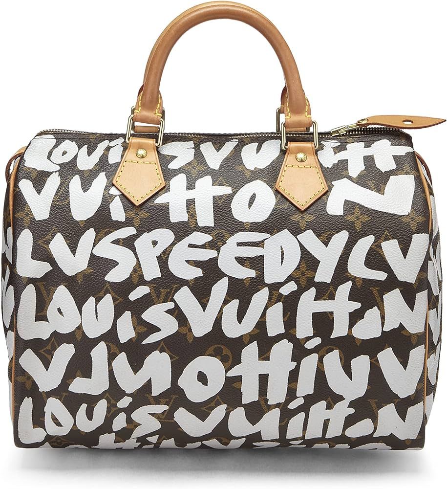 Amazon.com: Louis Vuitton, Pre-Loved Stephen Sprouse x Louis Vuitton Monogram Grey Graffiti Speed... | Amazon (US)