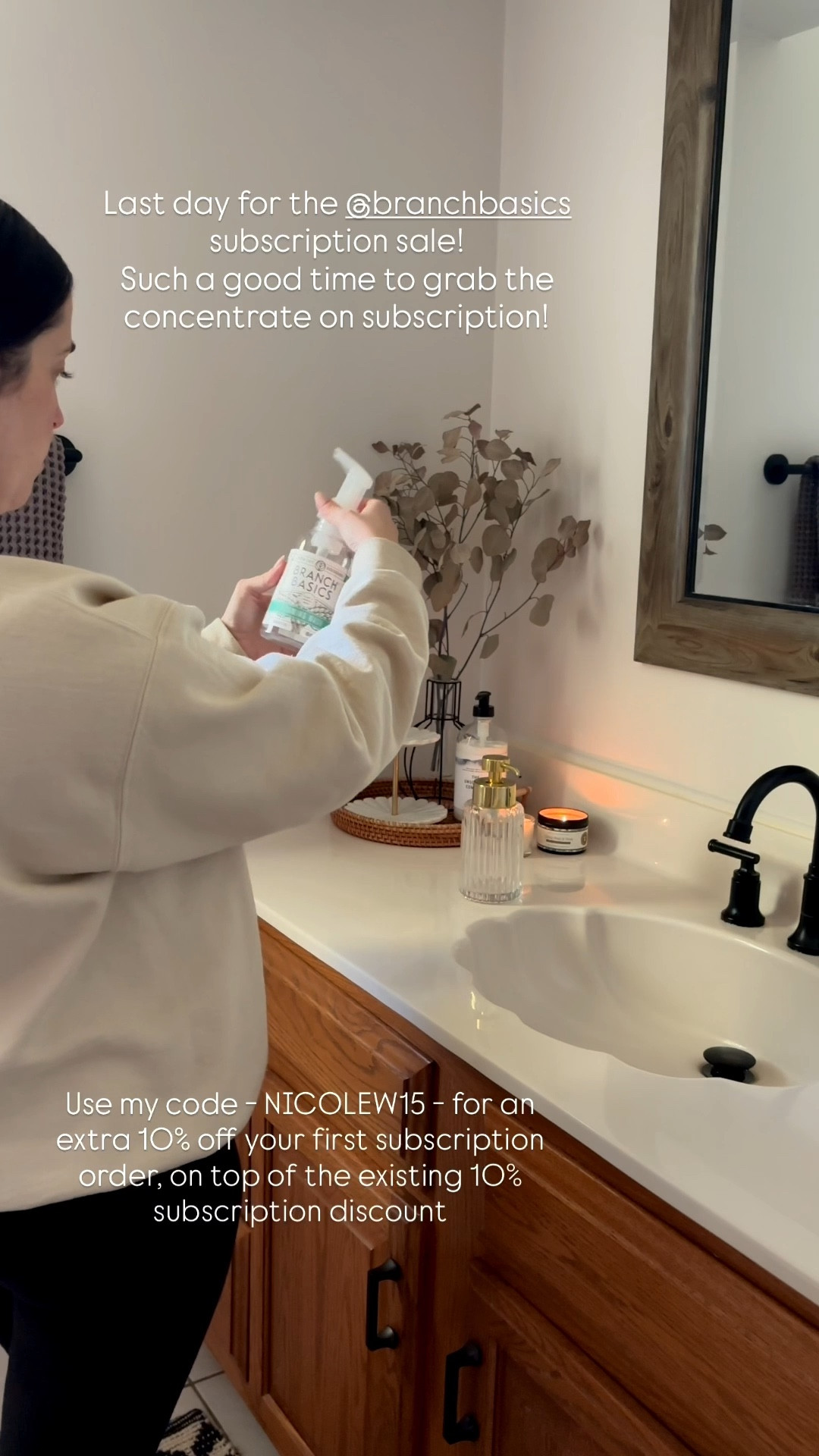 Last day for the Branch Basics subscription sale! Use code NICOLEW15 for an extra 10% off the already existing 10% subscription discount for a total of 20% off your first subscription order! I promise it’s WORTH IT! The best nontoxic, human-safe cleaner! 

#LTKSaleAlert #LTKHome #LTKFamily