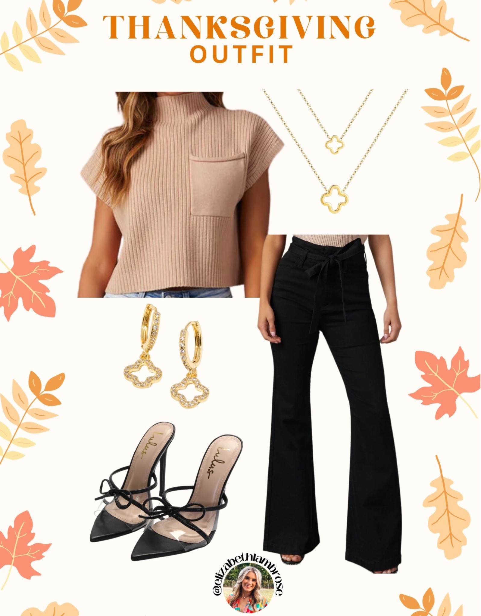 LTK Holiday Sale items that I’ve made some thanksgiving outfits from!! 
I love this outfit, it’s super cute and affordable! It’s also apart of the LTK Holiday Sale!! I included some good staple pieces that are super versatile for the fall/ winter and maybe even spring!! 
The holiday sale ends November 12 so finish your shopping! Some items are also on sale right now so grab them while they are in stock!!
Check out my LTK Holiday collection and product set for all the Holiday Sale content!!🤍❤️💚 
Happy shopping!! 

#vici #top #sweatertank #tank #sweater  #fall #style #bottoms #workpant #pants #booties #workwear #elf #makeup #brows #powder #blush #holidaysale #sale #thanksgiving #thanksgivingoutfit #inspiration #thanksgivinginspo #boots 

#LTKstyletip #LTKHolidaySale #LTKSeasonal