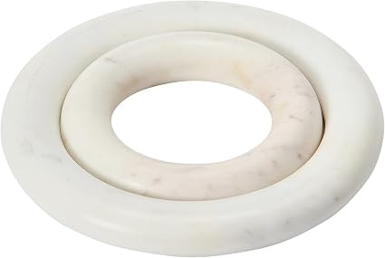 Creative Co-Op, Set of 2 Marble Trivets for Dining Table, White | Amazon (CA)