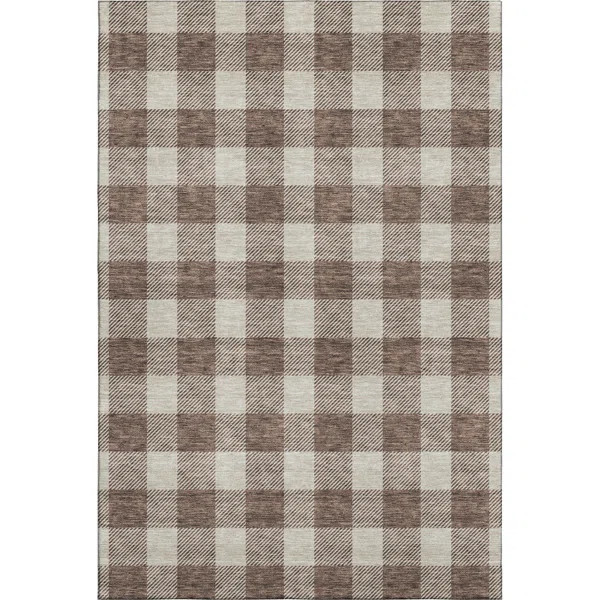 Premium Machine Washable Prisco Brown Rug | Wayfair North America