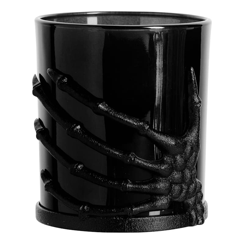 Black Skeleton Double Old Fashioned Glass | At Home