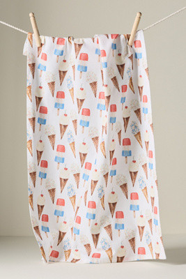 Lana's Shop Ice Cream Dish Towel | Anthropologie (US)