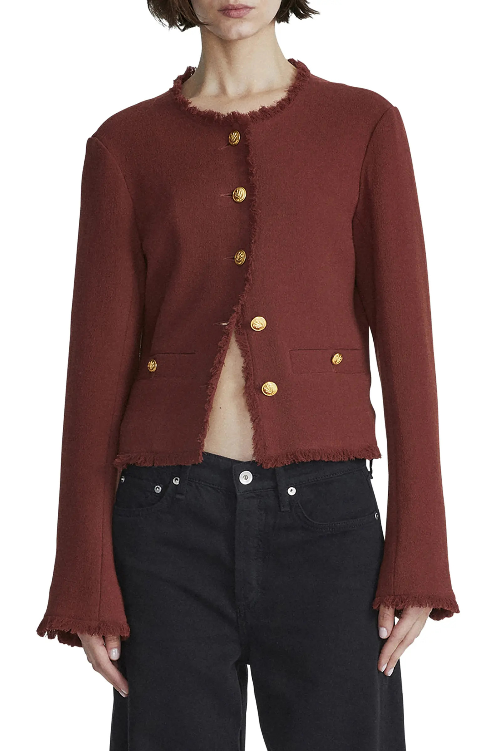 Carmen Fringe Wool Jacket | Nordstrom