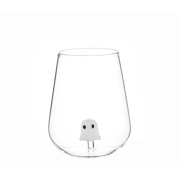 Way to Celebrate Stemless Wine Glass with Ghost | Walmart (US)