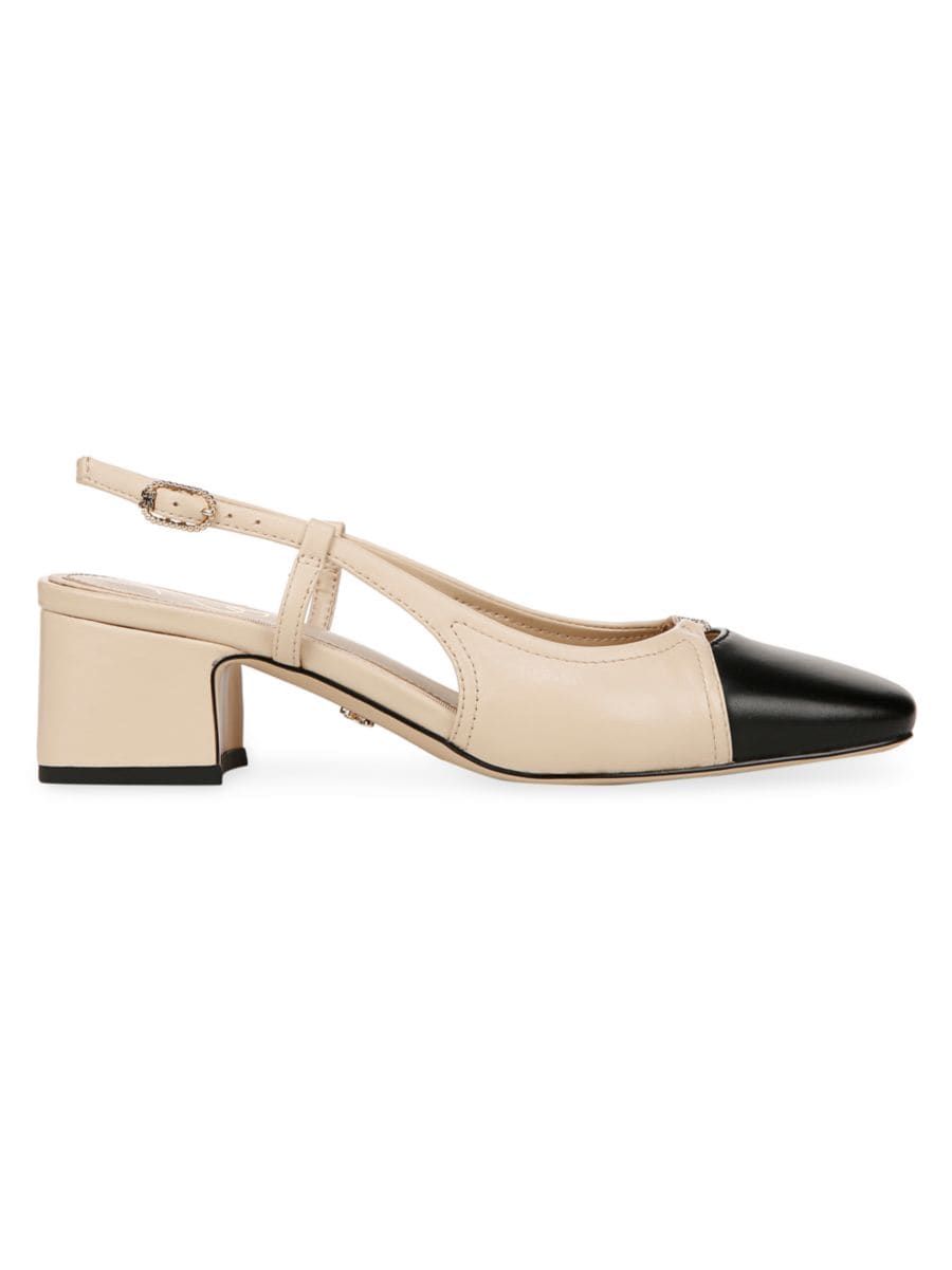 Tarra Leather Slingbacks | Saks Fifth Avenue