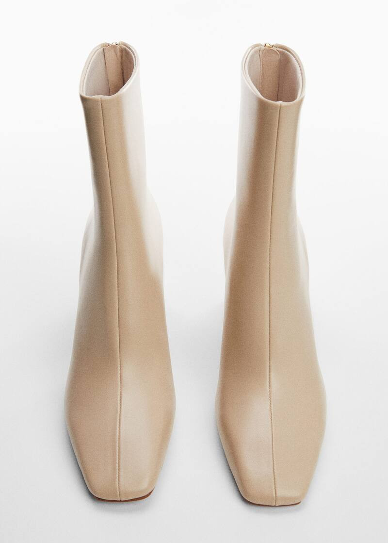 Zipper fastening bootie -  Women | Mango USA | MANGO (US)