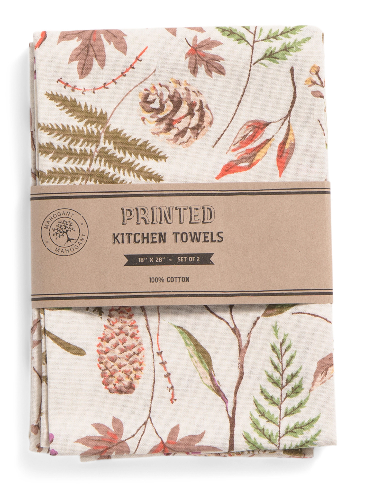 Set Of 2 Cotton Autumn Printed Kitchen Towels | Kitchen & Dining Room | Marshalls | Marshalls