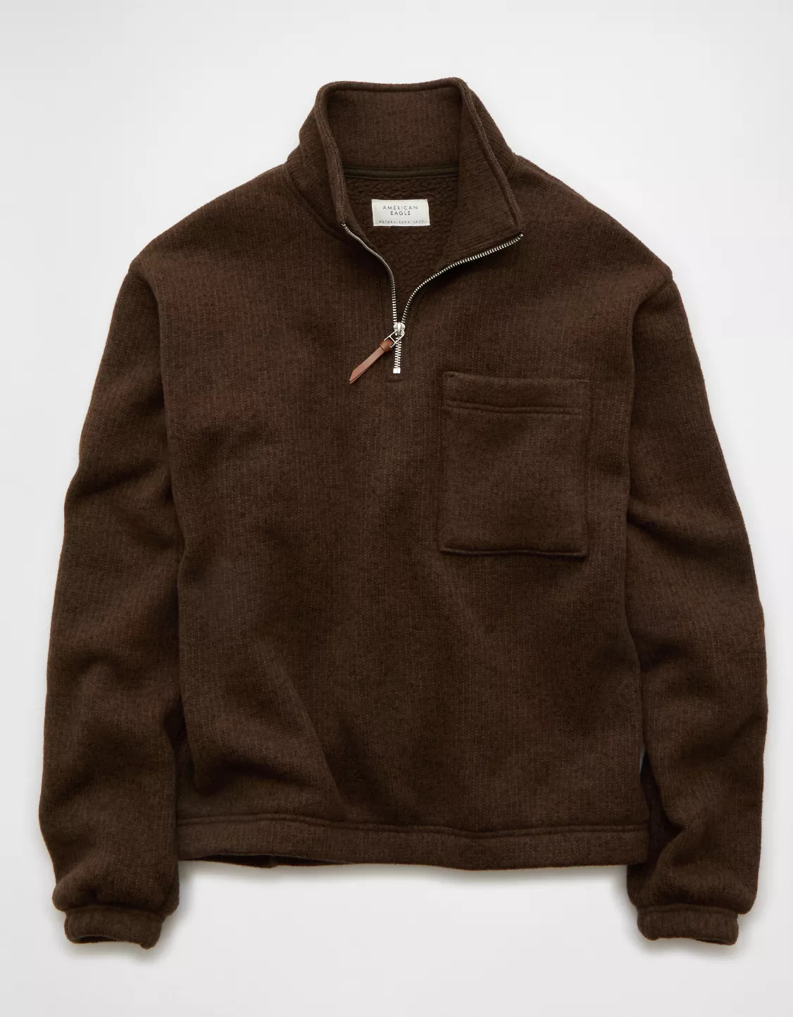 AE Cozy Fleece Quarter-Zip Sweatshirt | American Eagle Outfitters (US & CA)