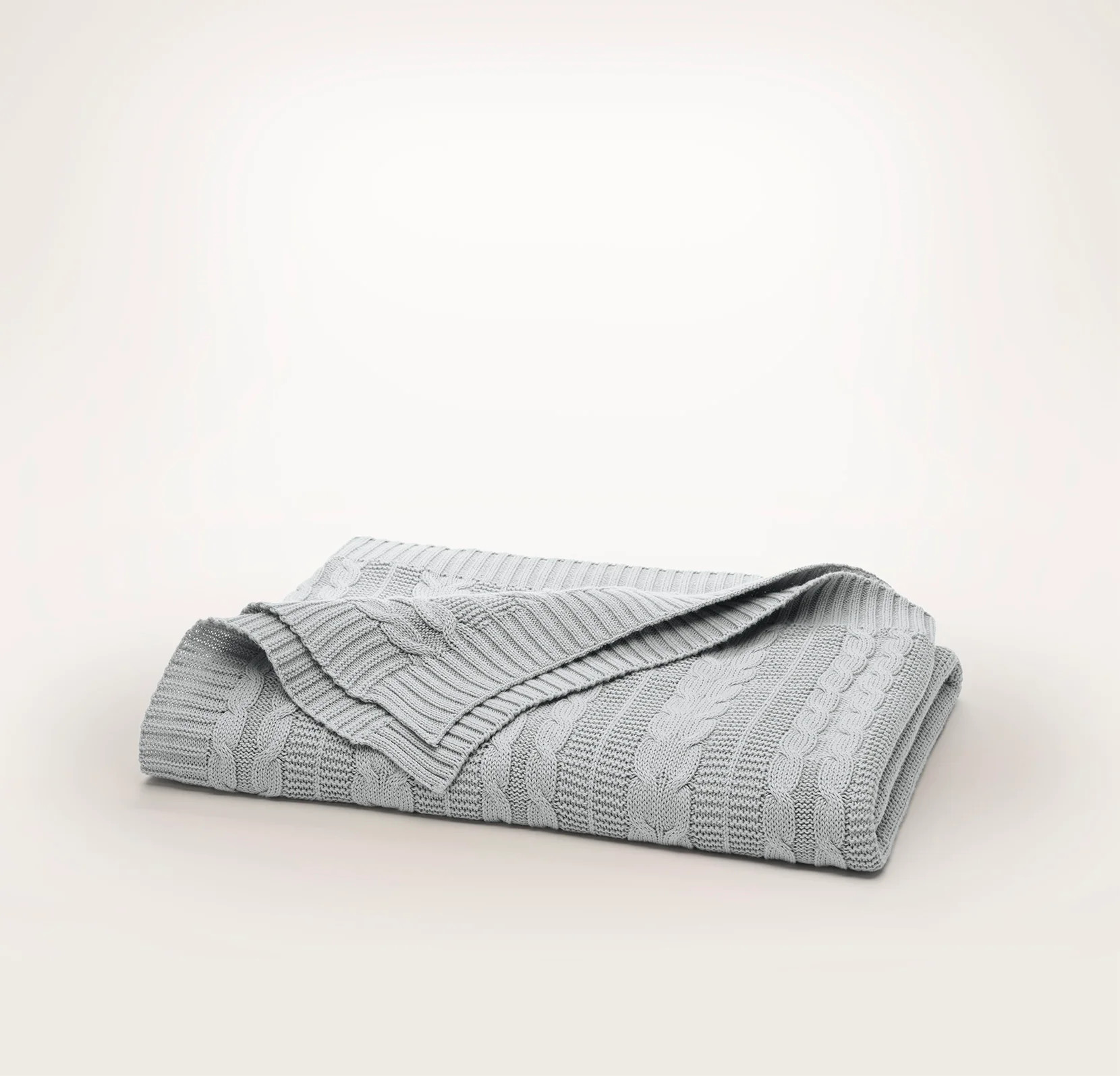 Cable Knit Throw Blanket | Boll & Branch