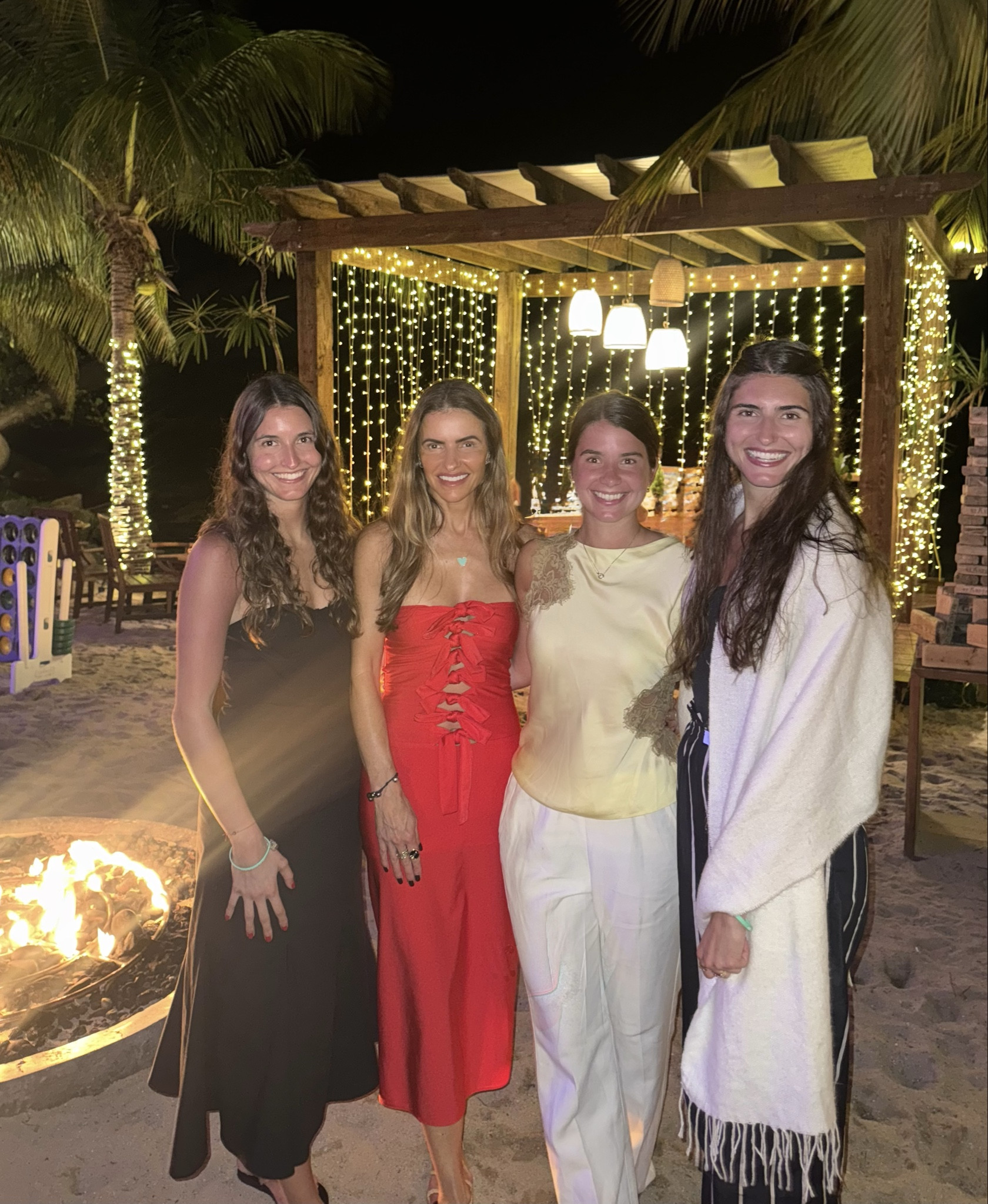 no makeup no problem (each night we love to shower & put on all our nightly facial serums so we’re ready for bed after dinner lol) leaving property for 1st time heading to @cocomayavirgingorda it was so yummy grest sushi & such fun vibes too! 

+ you they had this entertainment area w sand & you could make s’mores, play big jenga or a big connect 4 game too) 

i’m wearing this fun, super stretchy & comfortable red dress 💃🏽 runs tts 

#LTKTravel #LTKWedding #LTKSaleAlert