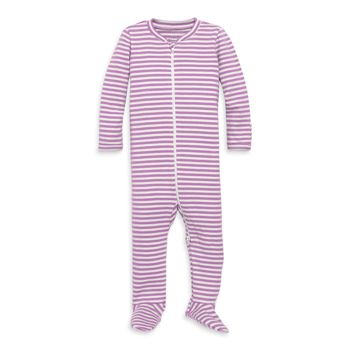 Baby Organic Zip Footie In Stripe | Nordstrom