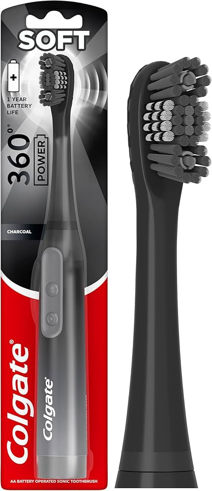 Colgate 360 Power Charcoal Battery Toothbrush | Amazon (US)