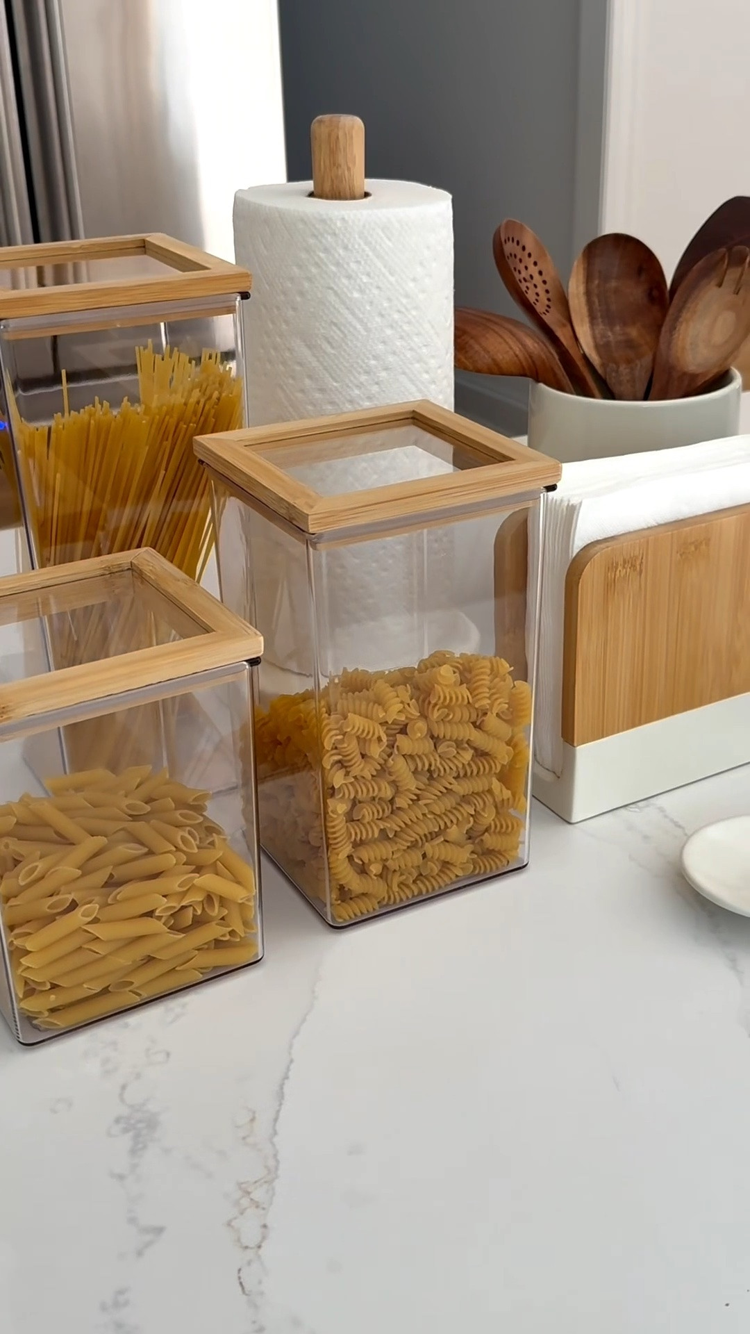 A few Time and Table organization pieces that instantly elevated my pantry setup. 🤎

I’ve linked all of the containers and organizers featured in the reel here for easy shopping.