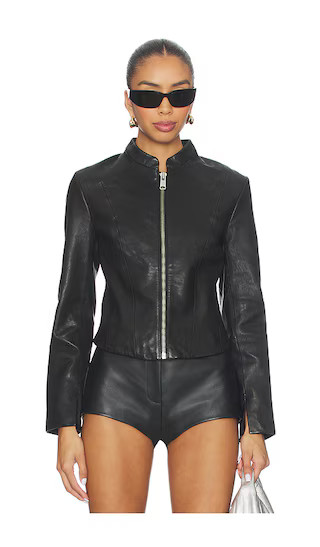 Sadler Jacket in Black | Revolve Clothing (Global)
