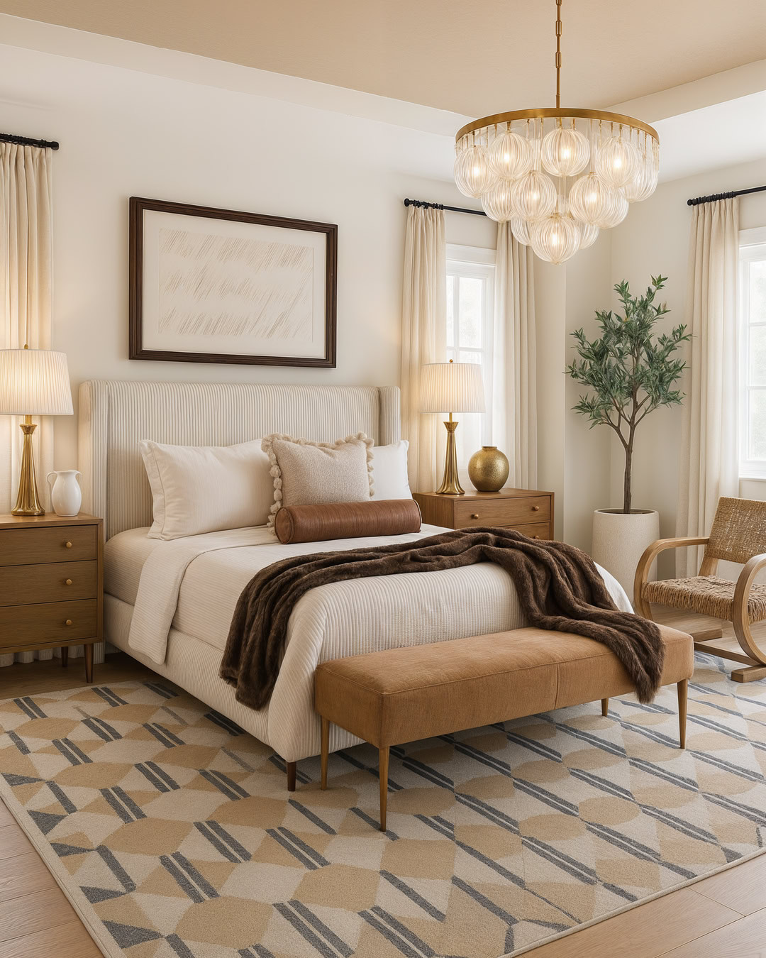 Coastal Bedroom Design with Warm Neutrals

This cozy coastal bedroom blends soft neutrals, warm wood tones, and elegant textures for a calm, elevated feel. From the upholstered bed to the layered rug and statement chandelier, this space is perfect inspiration for creating a serene, hotel-style bedroom that still feels inviting and livable. Ideal for neutral lovers, coastal decor fans, and anyone refreshing their bedroom.

#coastalbedroom #bedroomdesign #neutralbedroom #cozybedroom #coastalhome #homeinspo #interiorinspo #bedroominspiration #neutraldecor #warmneutrals #cozyinteriors #pinteresthome #moderncoastal #luxurybedroom 

 