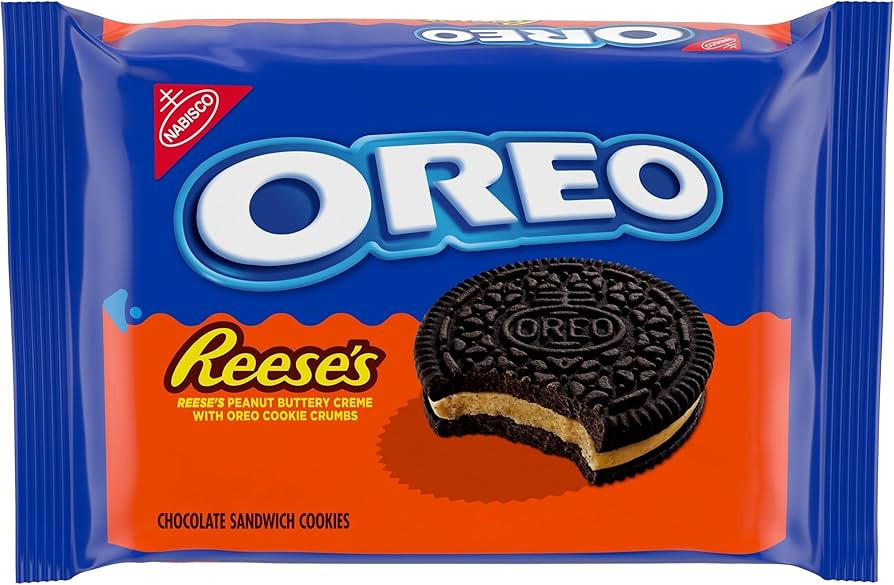 OREO REESE'S Peanut Buttery Creme Chocolate Sandwich Cookies, 12.35 oz | Amazon (US)