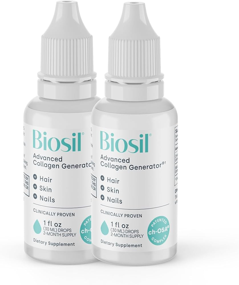 Biosil Collagen Generator - 1 fl oz Drops, Pack of 2 - with Patented ch-OSA Complex - Generates &... | Amazon (US)