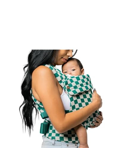 Mabē Monarch Ergonomic Baby Carrier – Premium Cotton Soft Structured Newborn to Toddler Carrier with Hip-Healthy Design, 3 Carry Positions (7-35lbs), Lightweight & Breathable (Evergreen Check) | Amazon (US)