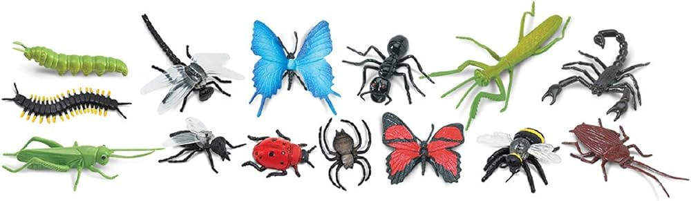 Safari Ltd. Insects TOOB - 14 Mini Figurines: Caterpillar, Dragonfly, Centipede, Grasshopper, Lad... | Amazon (US)
