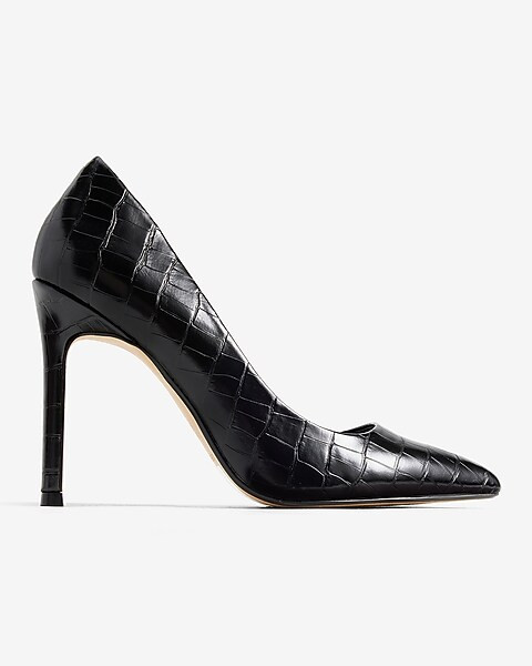 Croc-Embossed Pumps | Express