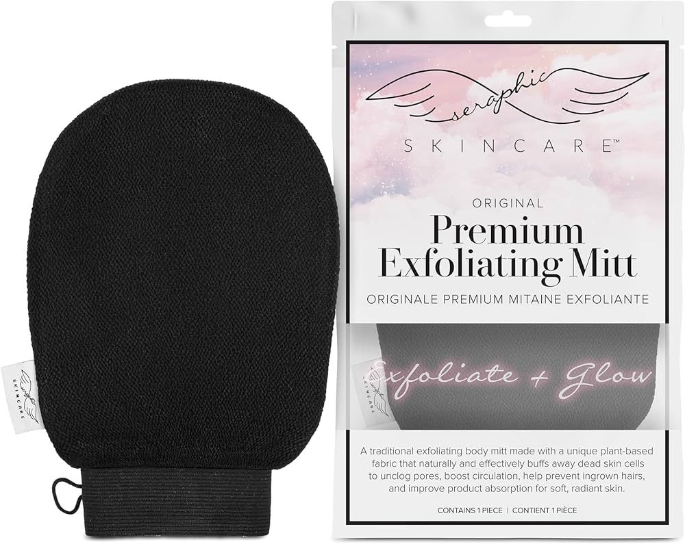 Seraphic Skincare (Original) Premium Exfoliating Mitt for Body (1pc) – 100% Vegan Viscose Tradi... | Amazon (US)